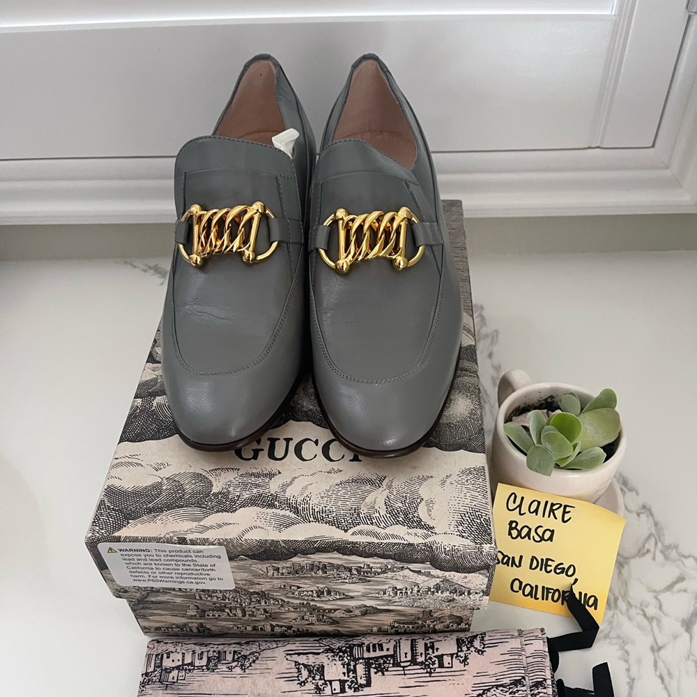 Brand New Gucci Quentin Chain Loafers